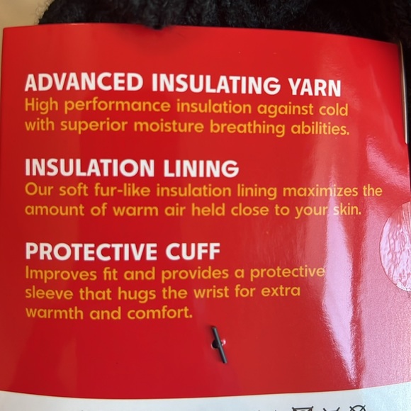 Women’s Heat Lockers Thermal Gloves ~ One Size - Picture 2 of 3